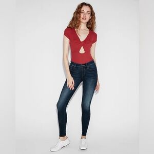 Express Mid-Rise Legging Jeans